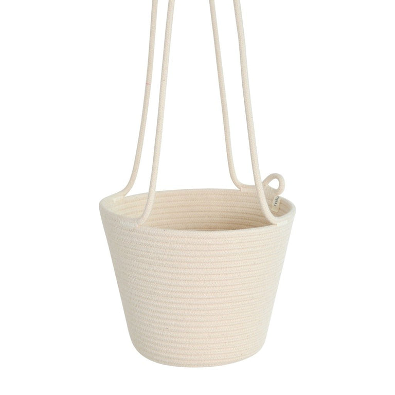 IVORY COTTON HANGING PLANTER (SOUTH AFRICA)