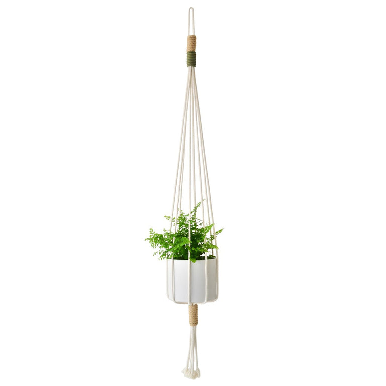 COTTON MACRAME PLANT HOLDERS