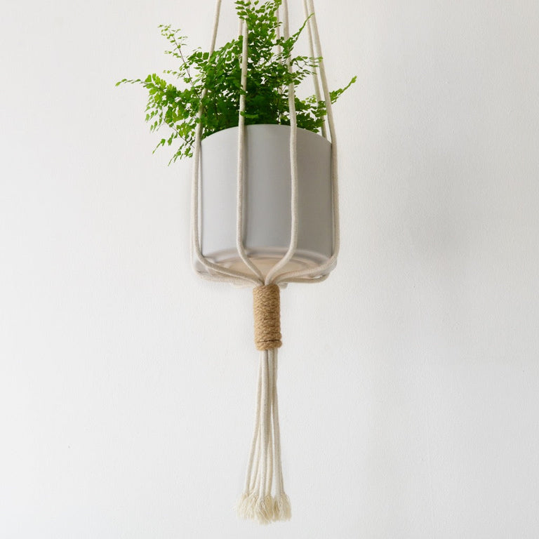 COTTON MACRAME PLANT HOLDERS