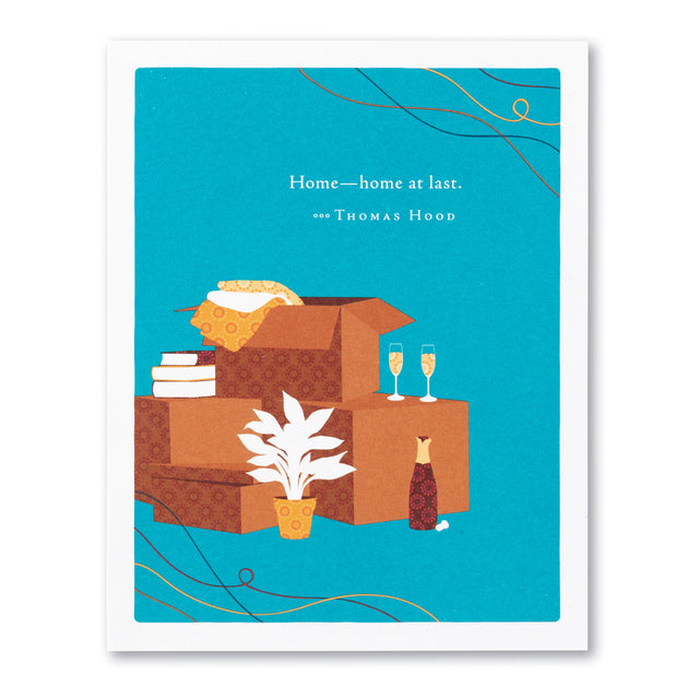 Home - home at last | GREETING CARD - NEW HOME 