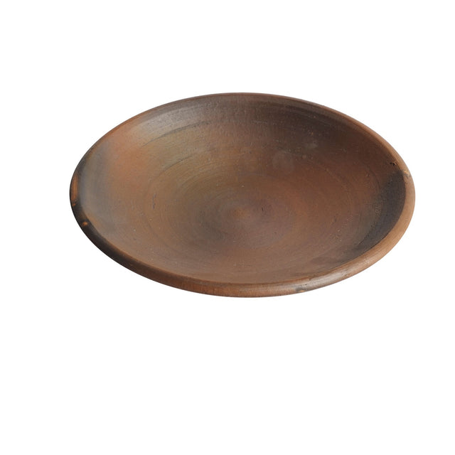 BROWN TERRACOTTA LUNCH PLATE