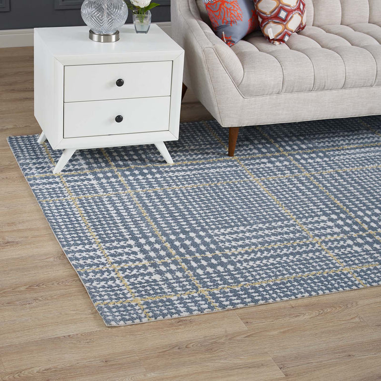 KAJA ABSTRACT PLAID | AREA RUG