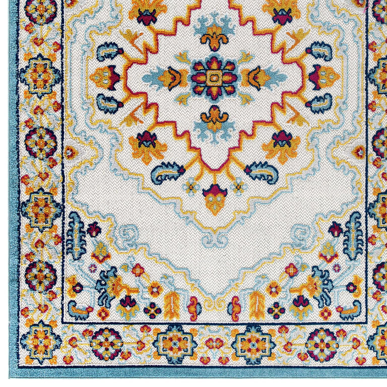 REFLECT ANSEL DISTRESSED FLORAL PERSIAN MEDALLION | AREA RUG