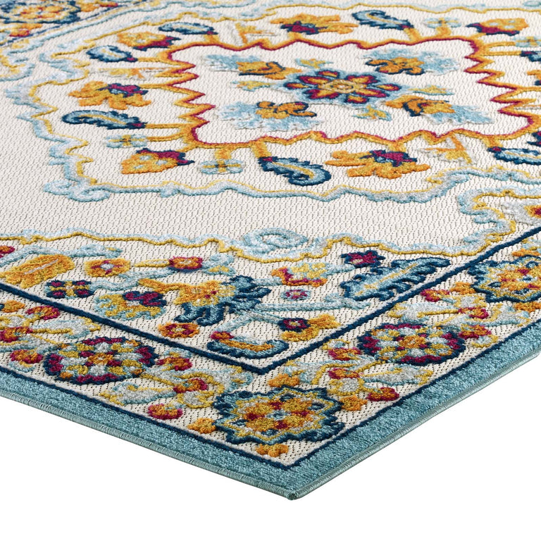 REFLECT ANSEL DISTRESSED FLORAL PERSIAN MEDALLION | AREA RUG