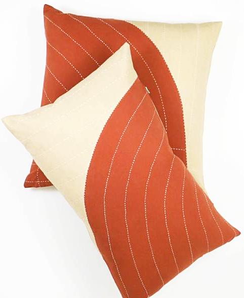 COPPER CURVE THROW PILLOW