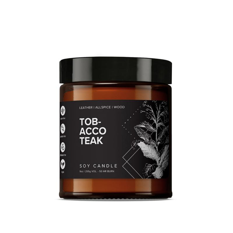 TOBACCO TEAK SOY CANDLE | BODY CARE