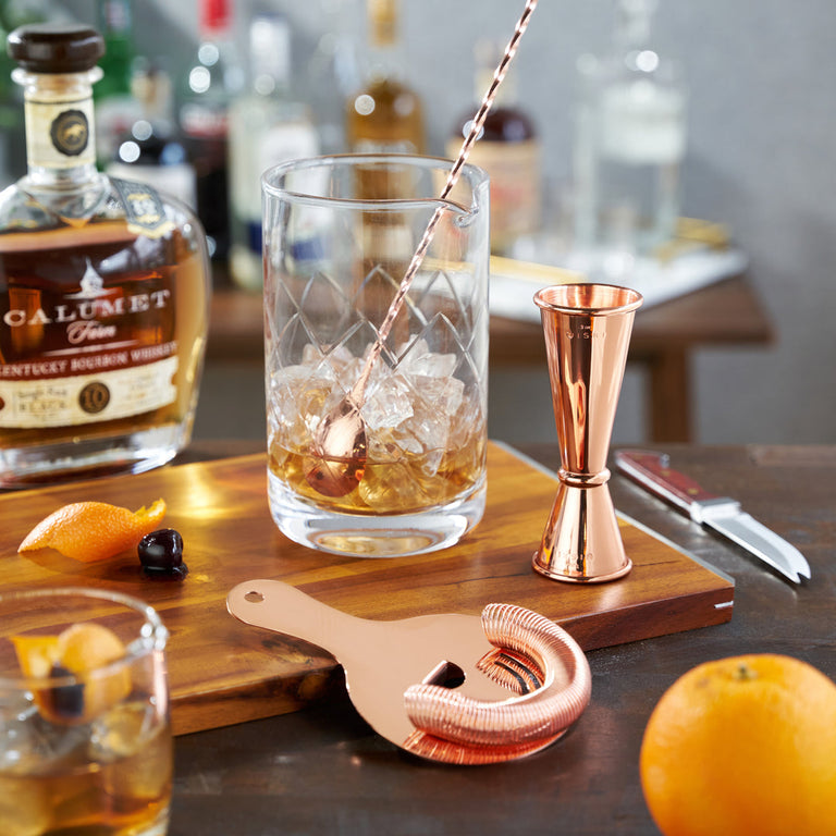 4-PIECE COPPER MIXOLOGIST BARWARE SET