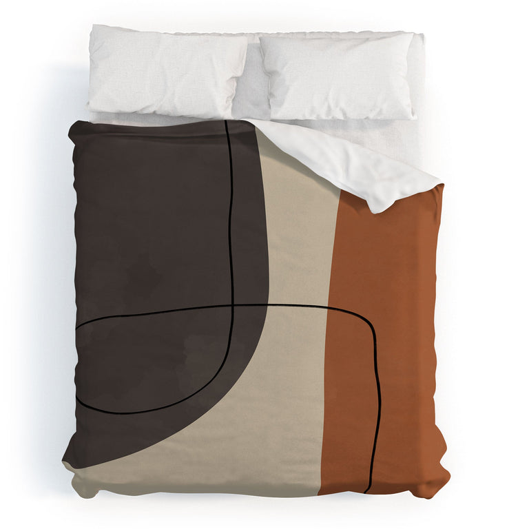 MODERN ABSTRACT SHAPES II DUVET / COMFORTER