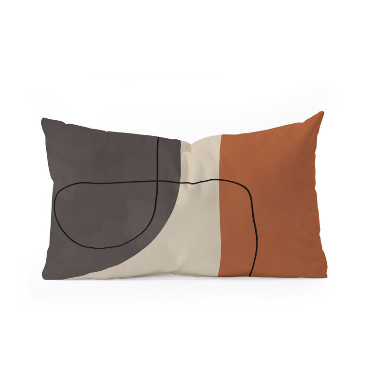 MODERN ABSTRACT SHAPES II THROW PILLOW
