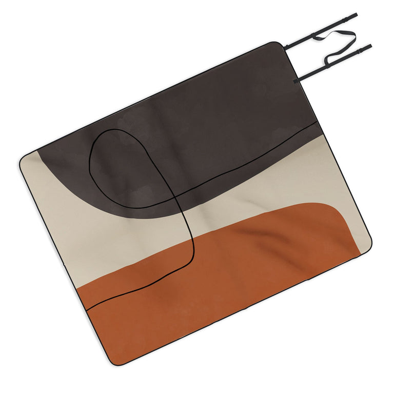 Modern Abstract Shapes II Picnic Blanket