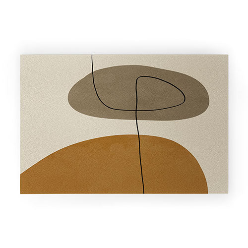 Organic Abstract ShapesII Welcome Mat