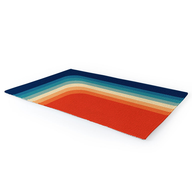 Retro 70s Color Palette III Area Rug