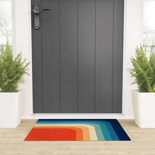 Retro 70s Color Palette III Welcome Mat