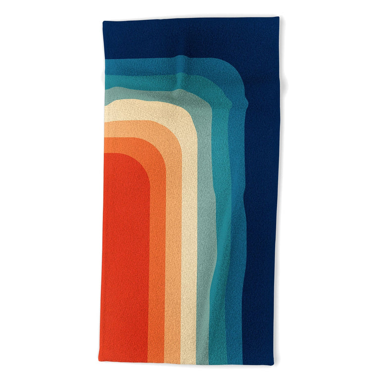 Retro 70s Color Palette III Beach Towel