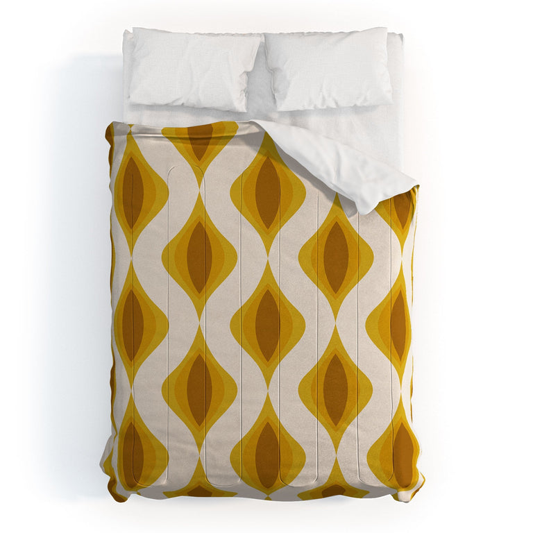 YELLOW ORNAMENTS DUVET / COMFORTER