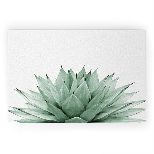 Agave Green Summer Vibes Welcome Mat