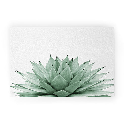 Agave Green Summer Vibes Welcome Mat