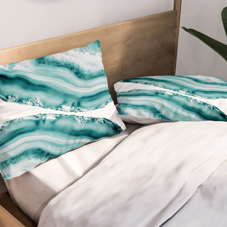 SOFT TURQUOISE AGATE 1 PILLOW SHAMS