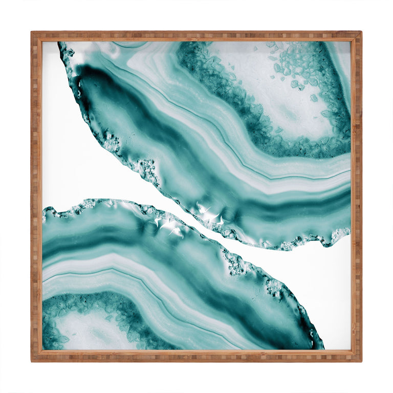 SOFT TURQUOISE AGATE 1 SQUARE TRAY