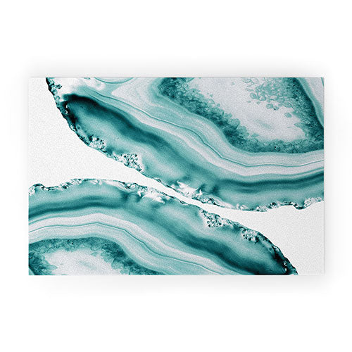 Soft Turquoise Agate 1 Welcome Mat