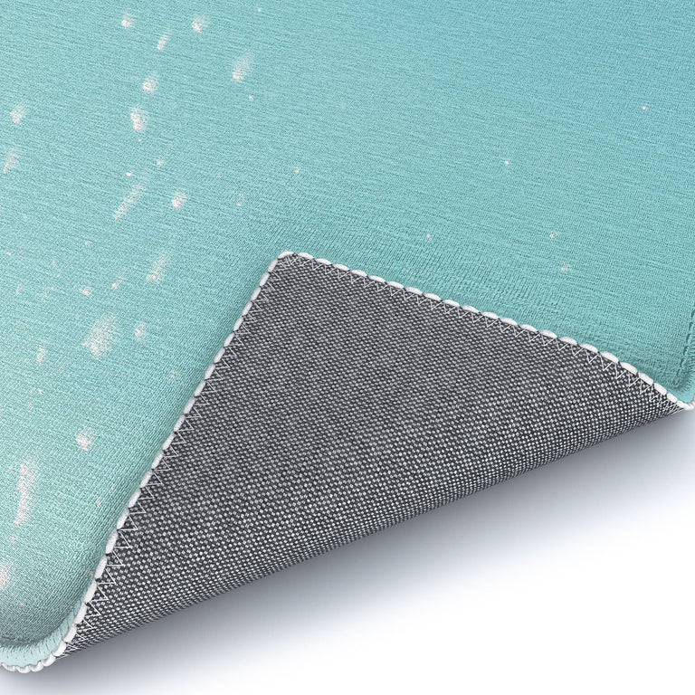 Soft Turquoise Ocean Dream Waves Area Rug