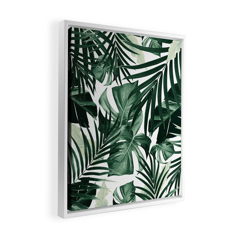 Tropical Jungle Leaves 4 Art Canvas