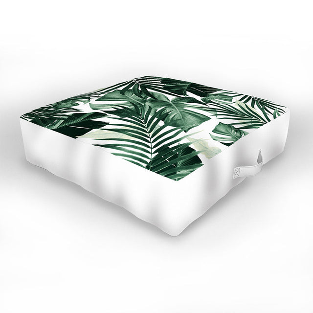Tropical Jungle Leaves 4 Outdoor Floor Cushion