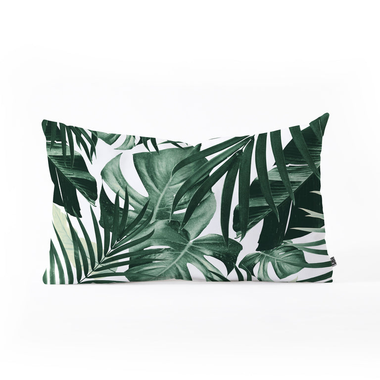 TROPICAL JUNGLE LEAVES 4 THROW PILLOW