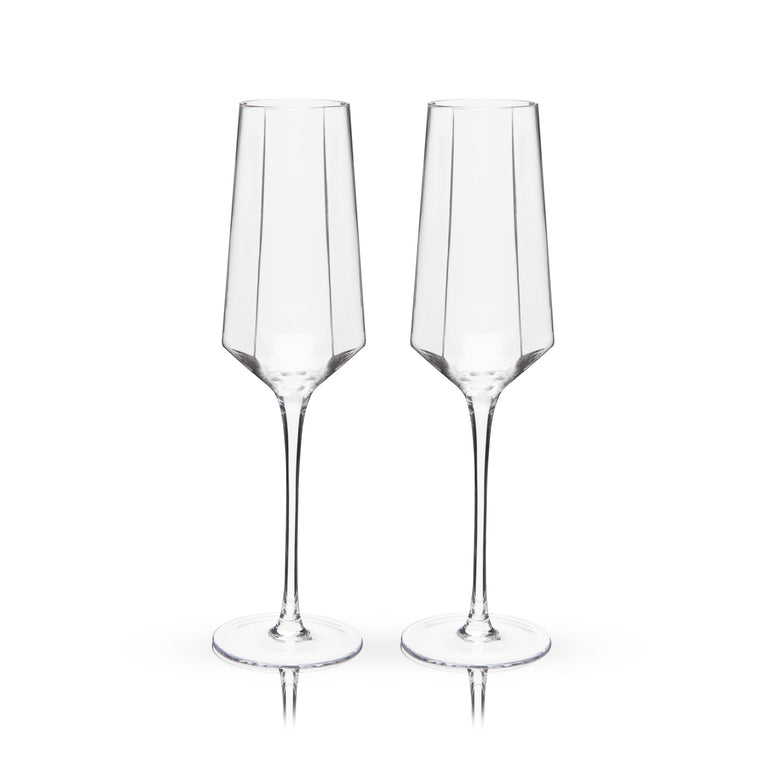 SENECA STEMMED CHAMPAGNE FLUTE 