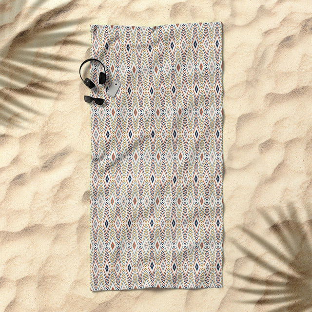Bohemian Diamonds Beach Towel
