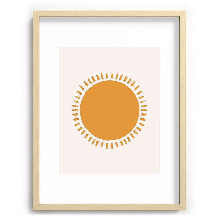 Summer Desert Sun Recessed Framing Rectangle