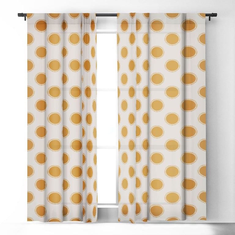 SUMMER DESERT SUN BLACKOUT NON REPEAT WINDOW CURTAIN