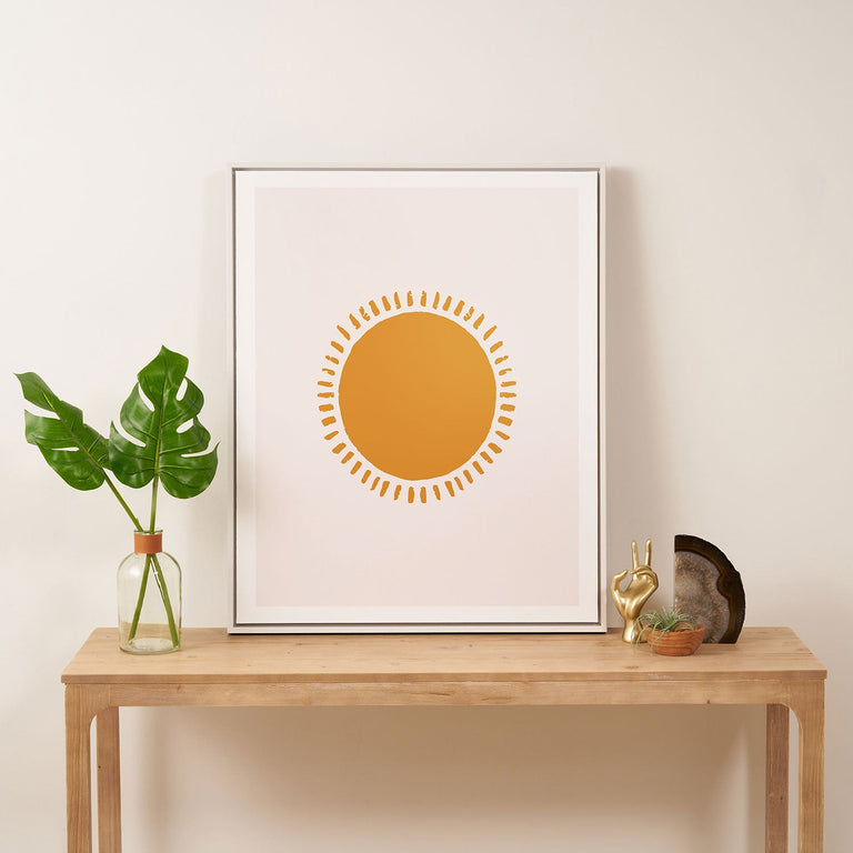 Summer Desert Sun Art Canvas