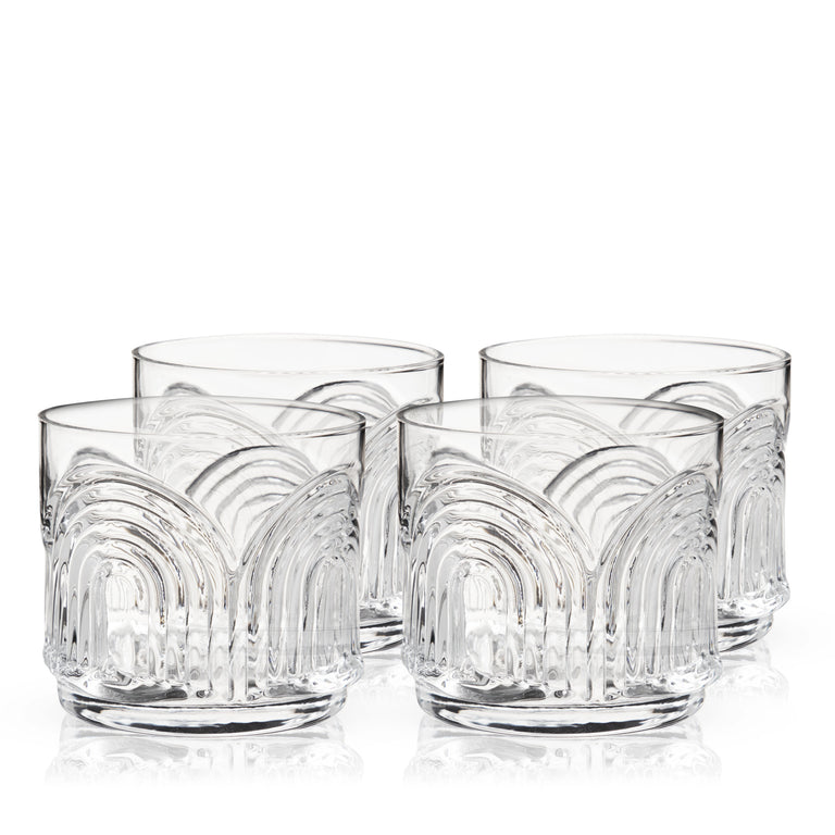 BEAU LOWBALL TUMBLERS SET OF 4 