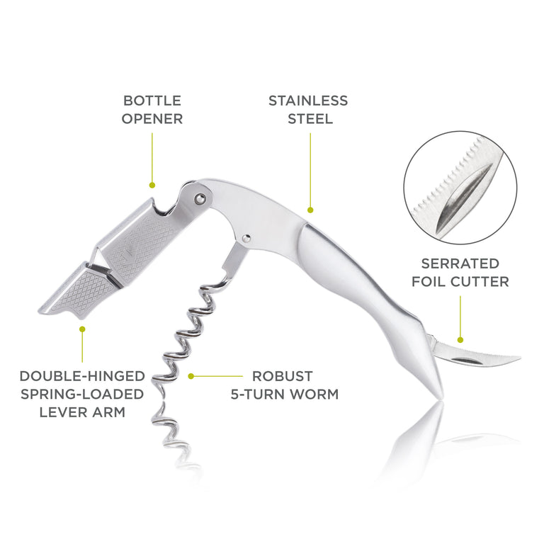 DOUBLE-HINGED WAITER'S CORKSCREW