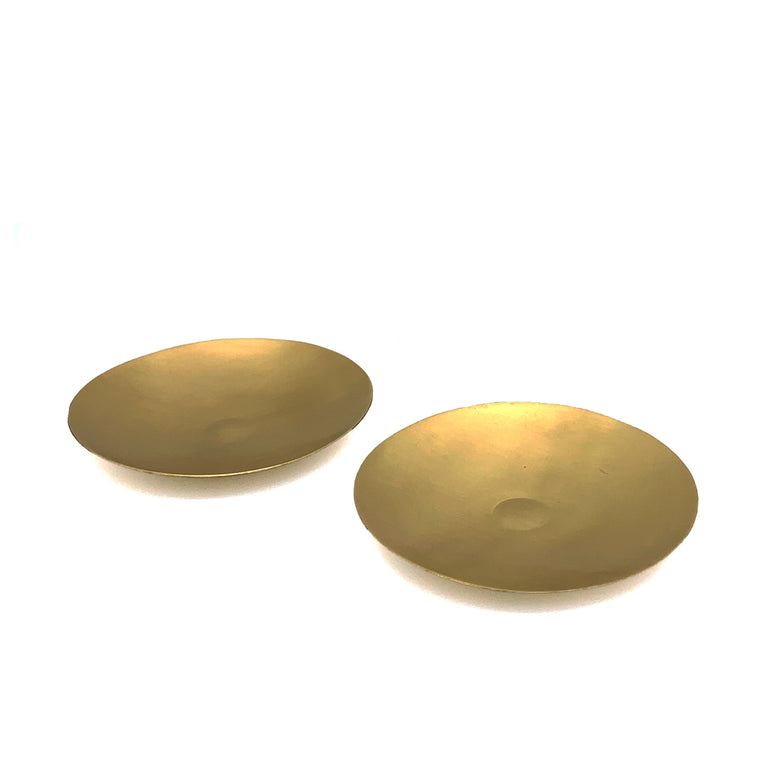 BRASS SMALL SERVING PLATES