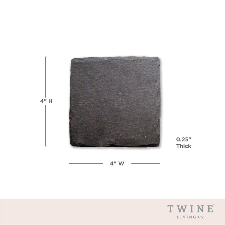 SQUARE SLATE COASTERS 