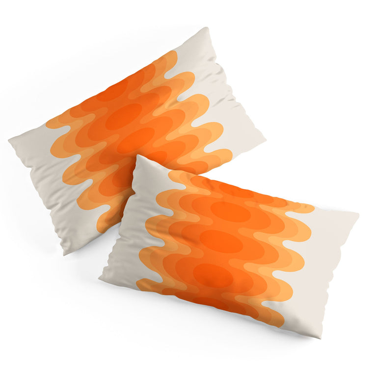 ECHOES CREAMSICLE PILLOW SHAMS