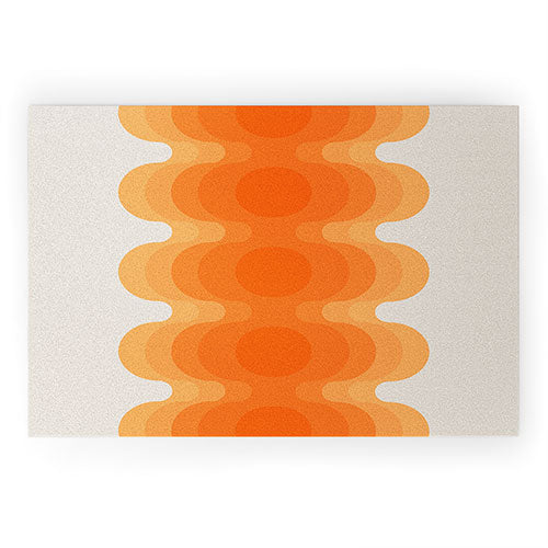 Echoes Creamsicle Welcome Mat