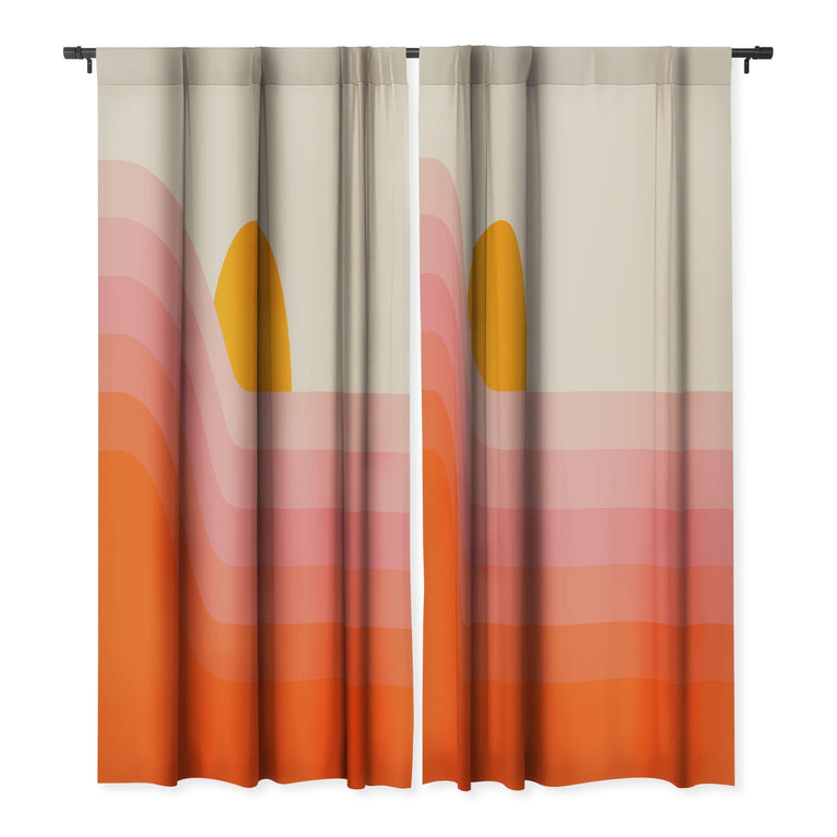 STRAWBERRY DIPPER BLACKOUT NON REPEAT WINDOW CURTAIN