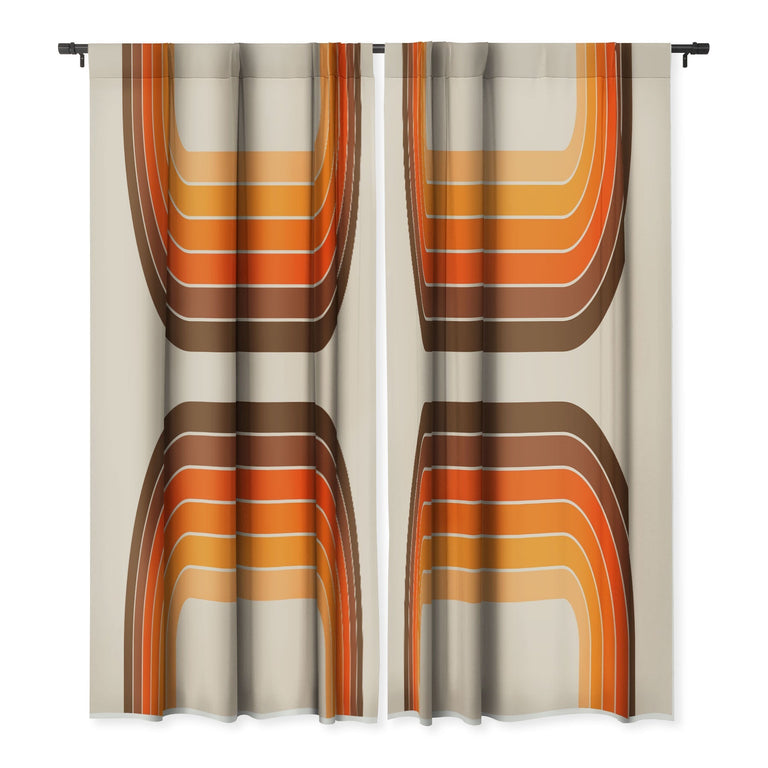 TAN TUNNEL WINDOW CURTAINS