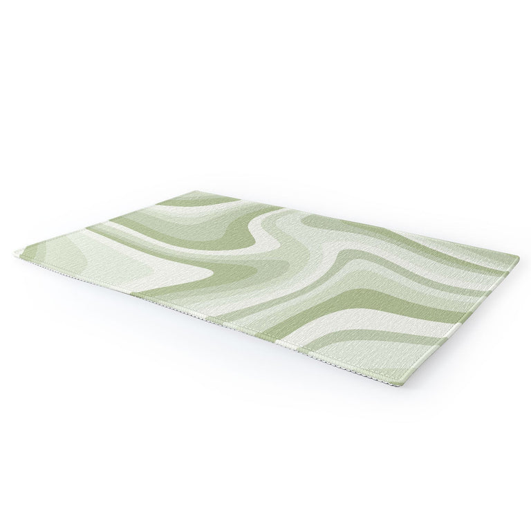 Abstract Wavy Stripes LXXVIII Area Rug