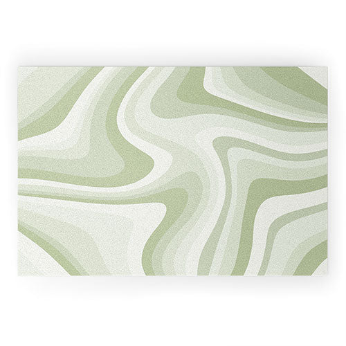 Abstract Wavy Stripes LXXVIII Welcome Mat