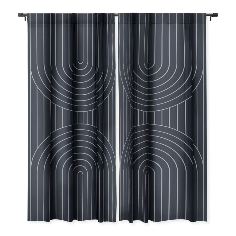 ARCH SYMMETRY XXV BLACKOUT NON REPEAT WINDOW CURTAIN