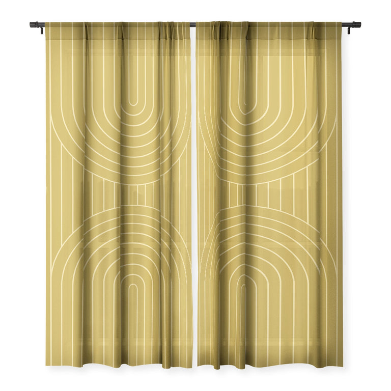 ARCH SYMMETRY XXXI SHEER NON REPEAT WINDOW CURTAIN