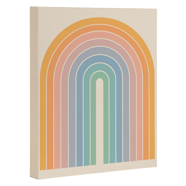 Gradient Arch Rainbow III Art Canvas