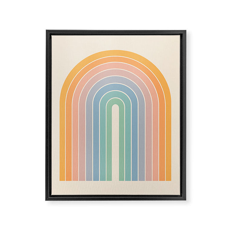 Gradient Arch Rainbow III Art Canvas