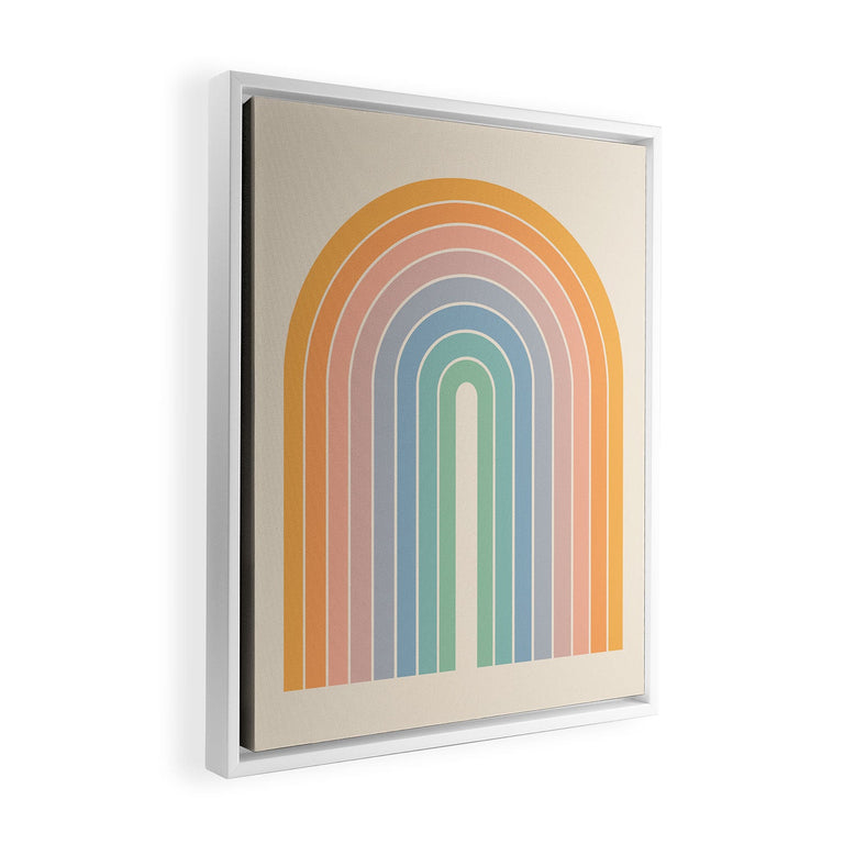 Gradient Arch Rainbow III Art Canvas