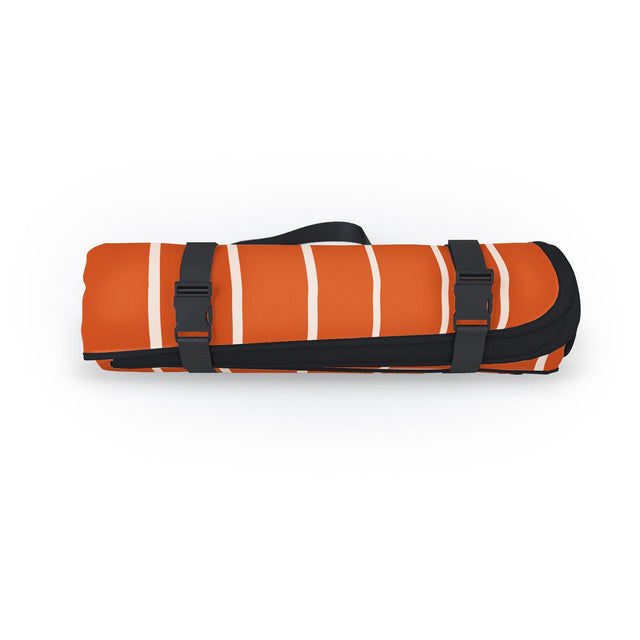 Minimal Line Curvature Coral Picnic Blanket