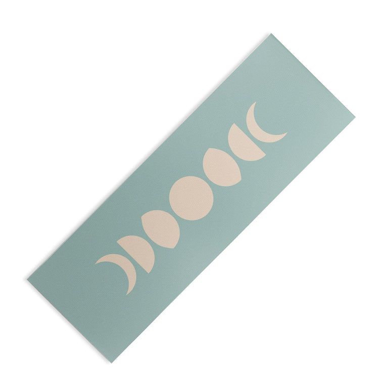 Minimal Moon Phases Sage Yoga Mat